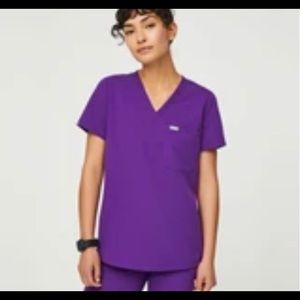 FIGS Magic Purple Catarina One-Pocket Scrub Top